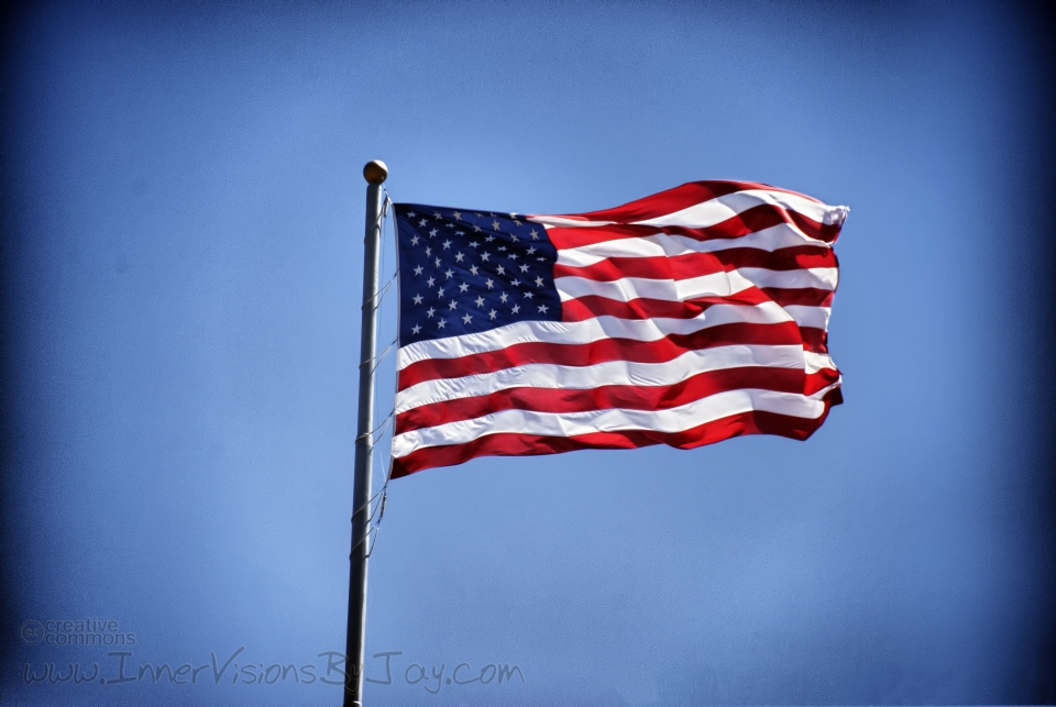 Rippling American Flag