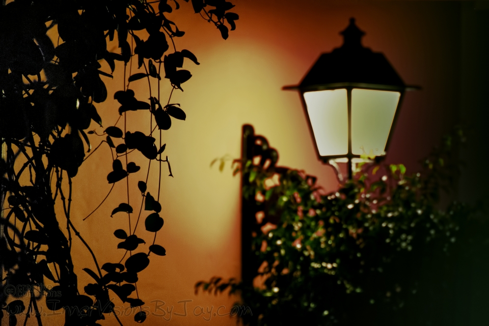Mediterranean Night Lamplight in a Mediterranean Night